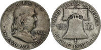 United States Half Dollar Franklin Half Dollar, Denver, Silver -