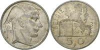 Belgium 50 Francs, 50 Frank Régence Prince Charles, Silver -