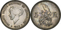 Luxembourg 5 Francs 1929 Charlotte, Silver, KM:38 SS 167.34 元  ＋  41.42 元 运费