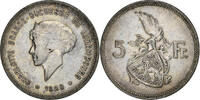 Luxembourg 5 Francs 1929 Charlotte, Silver, KM:38 SS 200.81 元  ＋  41.42 元 运费