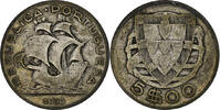 Portugal 5 Escudos Silver, KM:581 -