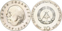 Democratic Republic of Germany 10 Mark Silver, KM:17.1 -