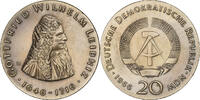 Democratic Republic of Germany 20 Mark Silver, KM:16.1 -