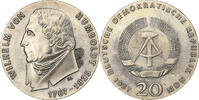 Democratic Republic of Germany 20 Mark Silver, KM:18.1 -