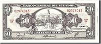 Ecuador 50 Sucres Banknote, 1988-11-22, KM:122a -