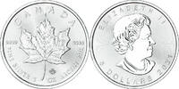 Canada 5 Dollars Coin, Maple Leaf, Silver -