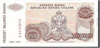 Croatia 50 Milliard Dinara Banknote, Undated, KM:R29a -