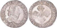 France 1/2 franc au col gaufré Coin, Henri III, Paris -
