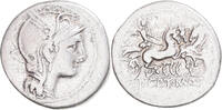 Denarius Coin, Manlia, Rome, Silver, Crawford:299/1a -