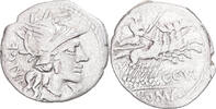 Denarius Coin, Curiatia, Rome, Silver, Crawford:223/1 -