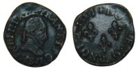 France Double Tournois Coin, Troyes, Copper, Duplessy:1152 -