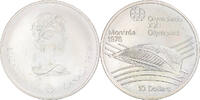 Canada 10 Dollars Coin, 1976 Olympics - Olympic Stadium, Silver -