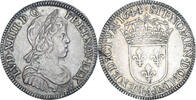 France 1/4 Écu à la mèche courte Coin, Louis XIV, Paris -
