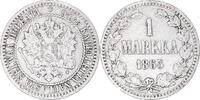 Finland Markka Coin, Alexander II, Helsinki, Silver, KM:3.1 -