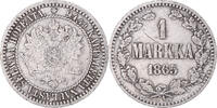 Finland Markka Coin, Alexander II, Helsinki, Silver, KM:3.1 -