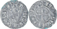 France Denier Tournois Coin, Louis VIII-IX, Billon -
