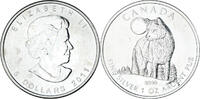 Canada 5 dollars, 1 oz Coin, Wolf full moon, Silver -