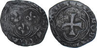 France Double Tournois Coin, Charles VIII, Billon -