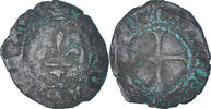 France Denier Bourdelois Coin, Charles VIII, Bordeaux -