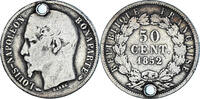 France 50 Centimes Coin, Louis-Napoléon Bonaparte, Paris -
