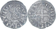 France Denier Tournois Coin, Louis VIII-IX, Billon -