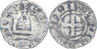 France Denier Tournois Coin, Philip II, Saint-Martin de Tours -
