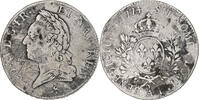 France Écu à la vieille tête Louis XV, Paris, Silver -