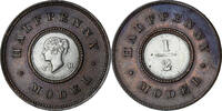 Great Britain 1/2 Penny Model Victoria, Bi-Metallic -