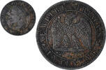 France 1 Centime Napoleon III, Paris, Bronze, KM:795.1 -