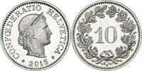 Switzerland 10 Rappen Coin, Bern, BE, Copper-nickel, KM:27 -