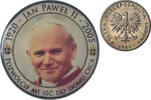 Poland Zloty Coin, Jan Paul II Fantasy Coinage.Colorized -