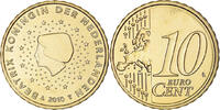 Netherlands 10 Euro Cent Utrecht, Brass, KM:268 -