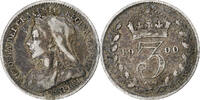 Great Britain 3 Pence 1900 Coin, Victoria, Silver, KM:777 SS 150.61 元  ＋  41.42 元 运费