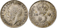 Great Britain 3 Pence George V, Silver, KM:813 -