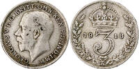 Great Britain 3 Pence George V, Silver, KM:813 -
