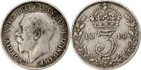 Great Britain 3 Pence George V, Silver, KM:813 -
