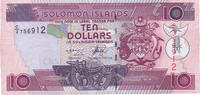 Solomon Islands 10 Dollars Banknote, KM:20 -