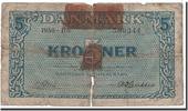 Denmark 5 Kroner Banknote, Undated, KM:35g -