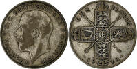 Great Britain Florin, Two Shillings George V, Silver, KM:817a -