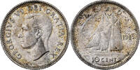 Canada 10 Cents George VI, Silver, KM:43 -