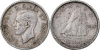 Canada 10 Cents George VI, Silver, KM:34 -