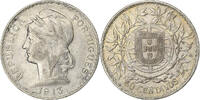 Portugal 50 Centavos Lisbon, Silver, KM:561 -
