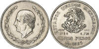 Mexico 5 Pesos Mexico City, Silver, KM:467 -