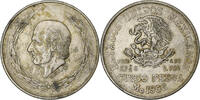 Mexico 5 Pesos Mexico City, Silver, KM:467 -
