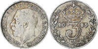 Great Britain 3 Pence Coin, George V, Silver, KM:813 -