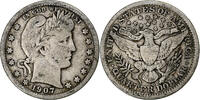 United States Quarter Barber Quarter, New Orleans, Silver -