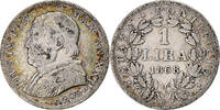 ITALIAN STATES Lira PAPAL STATES, Pius IX, Rome, Silver -