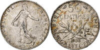 France 50 Centimes Semeuse, Paris, Silver, Gadoury:420 -