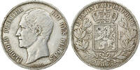Belgium 5 Francs, 5 Frank Leopold I, Silver, KM:17 -