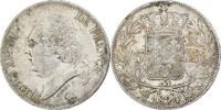 France 5 Francs Louis XVIII, Marseille, Silver, Gadoury:614 -